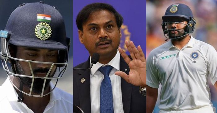 MSK Prasad hints Rohit Sharma to replace KL Rahul as Test opener
