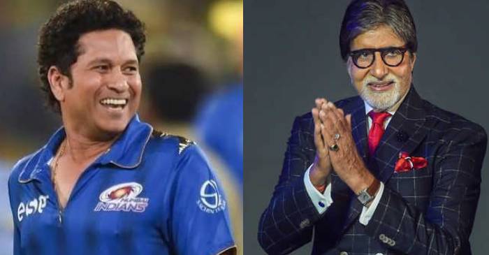 Sachin Tendulkar congratulates Amitabh Bachchan using a famous dialogue from his super-hit movie Agneepath