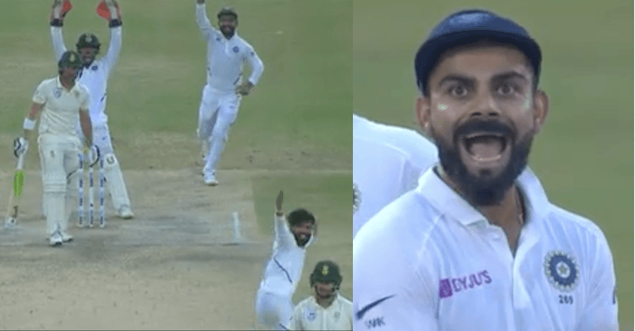 IND vs SA 1st Test: WATCH – Ravindra Jadeja and Virat Kohli gets the DRS call bang on to dismiss Dean Elgar