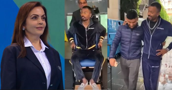 Mumbai Indians owner Nita Ambani meets Hardik Pandya in London