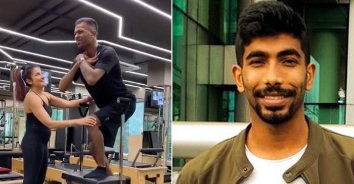 Jasprit Bumrah trolls Hardik Pandya on his video doing the Pilates