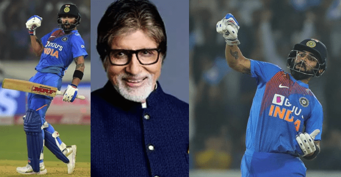 Virat Kohli responds to Amitabh Bachchan’s viral tweet on Indian skipper’s notebook celebration