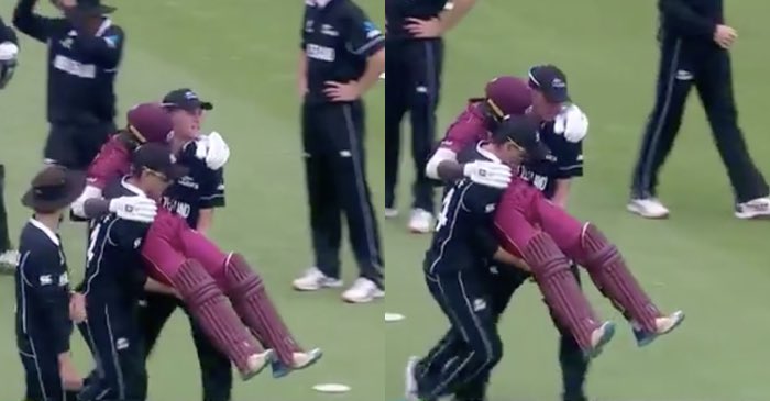ICC U19 World Cup 2020: WATCH – New Zealand players carry West Indies injured batsman off the field; fans love the spirit of cricket