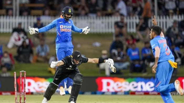 Yuzvendra Chahal bamboozles Martin Guptill. (Image Source: HT)