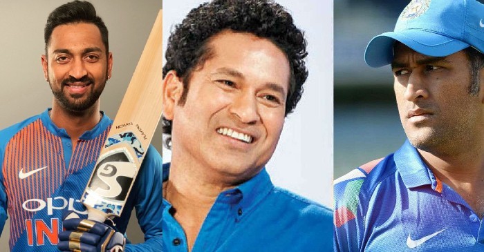 Krunal Pandya describes Sachin Tendulkar and MS Dhoni in a short sentence