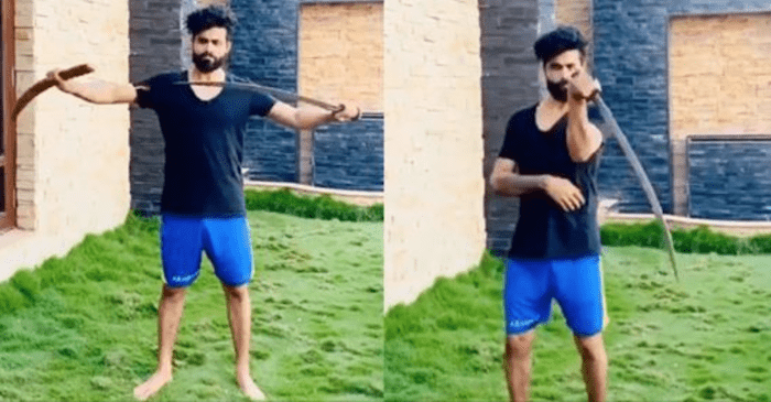 Ravindra Jadeja shares a video of himself wielding a sword amid COVID-19 lockdown