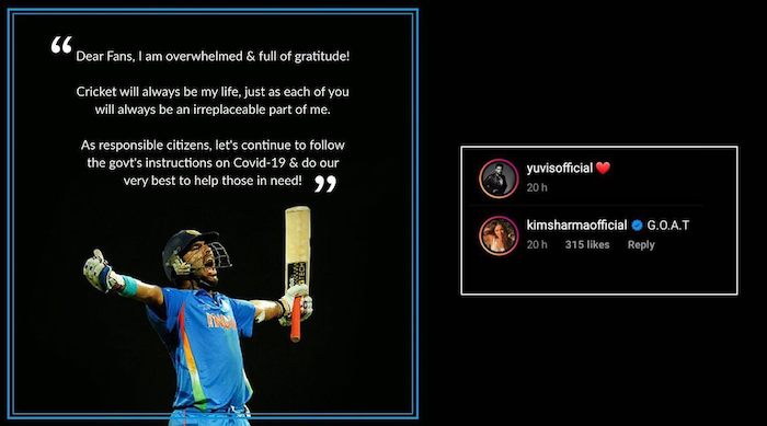 Yuvraj Singh-Kim Sharma