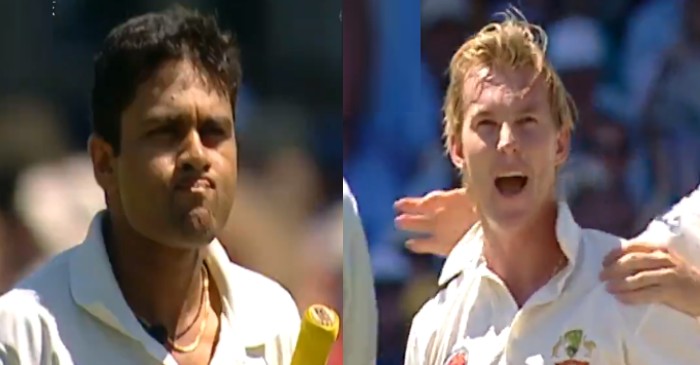 WATCH: Brett Lee’s 147.5 kmph thunderbolt knock over Aakash Chopra; latter tries to troll the Aussie speedster