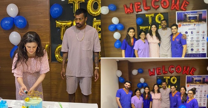 Hardik Pandya and Natasa Stankovic celebrate birth of their new-born baby with doctors