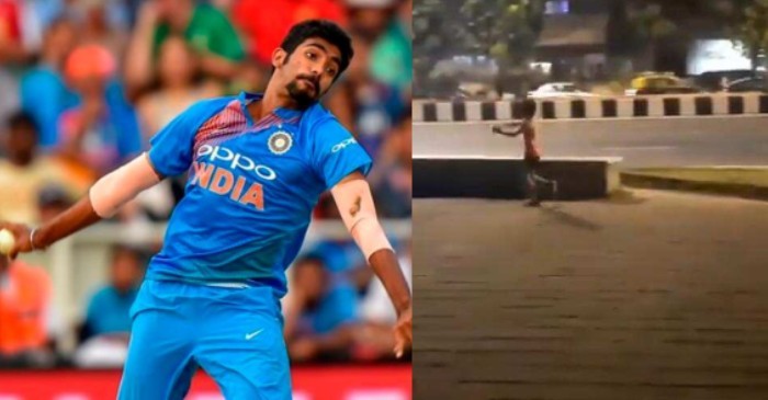 WATCH: Indian speedster Jasprit Bumrah reacts to a kid imitating his bowling action