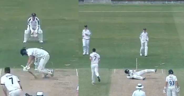 WATCH: Matt Fisher uproots Jack Burnham’s middle and leg stump with an unplayable yorker