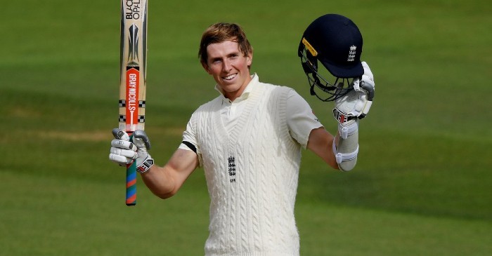 England’s Zak Crawley slams his maiden Test century against Pakistan
