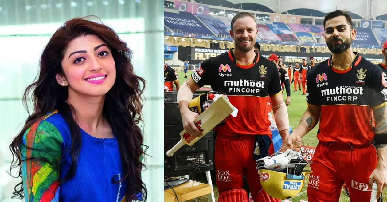IPL 2020: Actress Pranitha Subhash awestruck after watching Virat Kohli and AB de Villiers batting together
