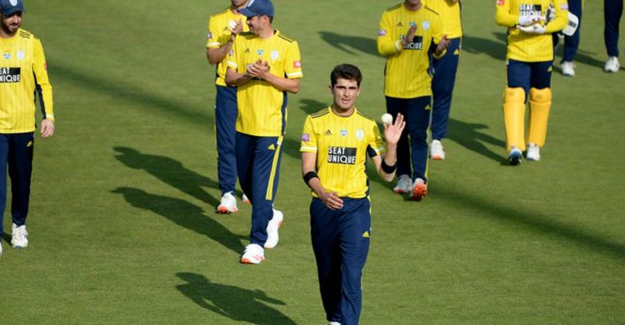 WATCH: Shaheen Afridi’s double hat trick against Middlesex