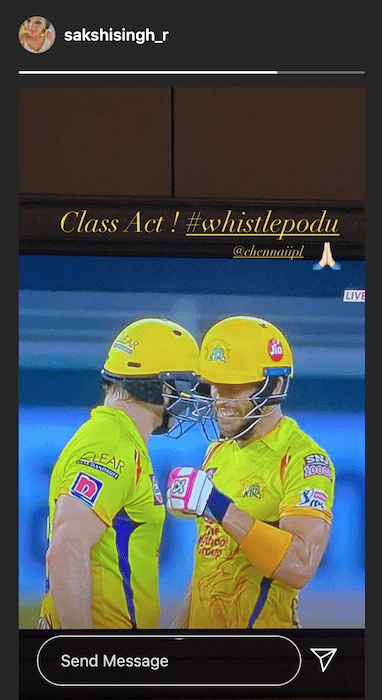 Sakshi Instagram story