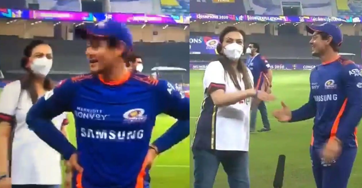 WATCH: Nita Ambani hilariously crashes Quinton de Kock’s interview after MI’s victory in IPL 2020 final