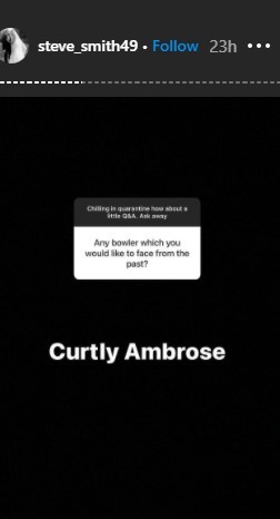 Steve Smith Instagram 2