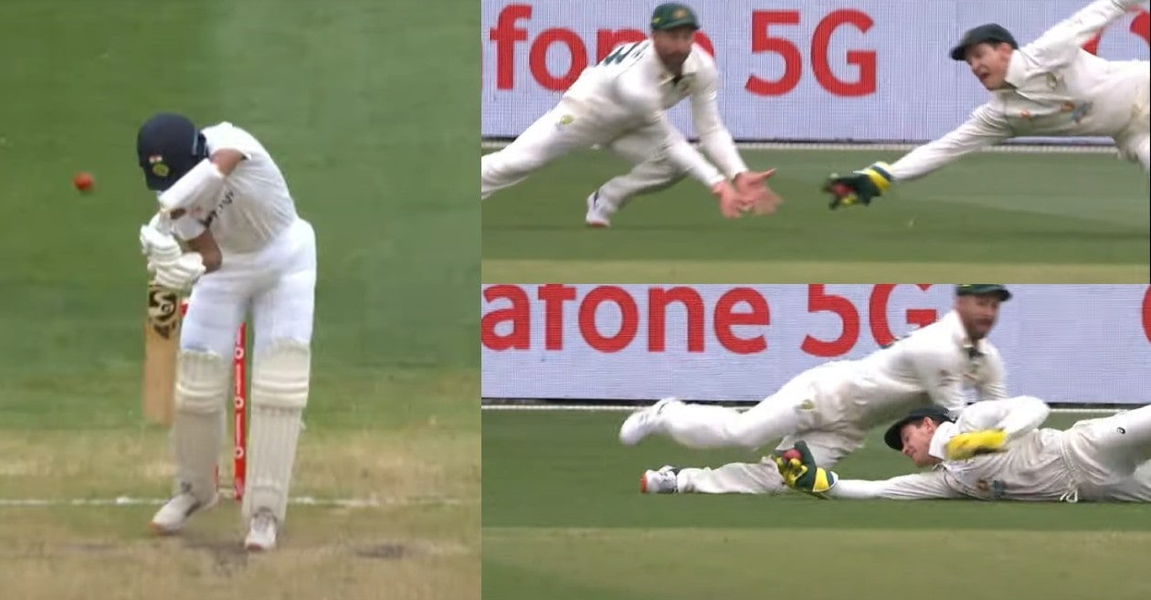 AUS vs IND – WATCH: Tim Paine plucks a one-handed screamer to dismiss Cheteshwar Pujara