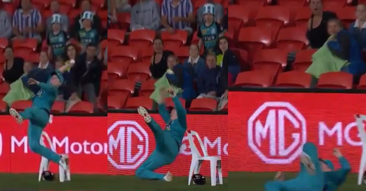 BBL 2020-21: WATCH – Max Bryant does a Sanju Samson with remarkable fielding effort at the boundary rope