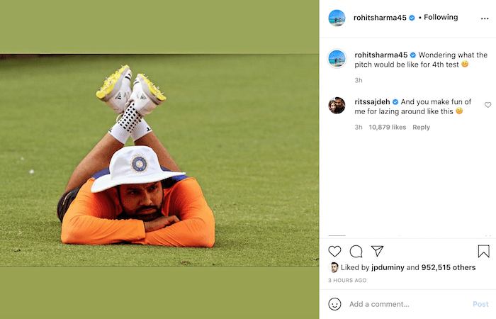 Rohit Sharma Instagram