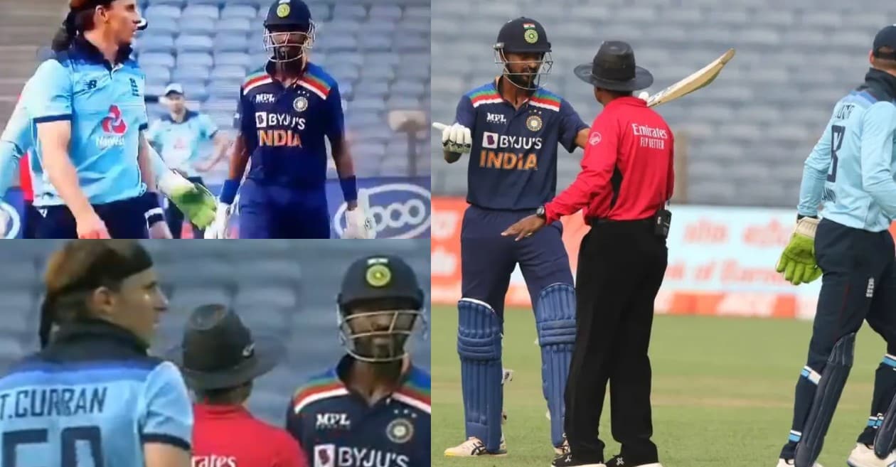 IND vs ENG: WATCH – Krunal Pandya engages in a heated exchange with Tom Curran during 1st ODI