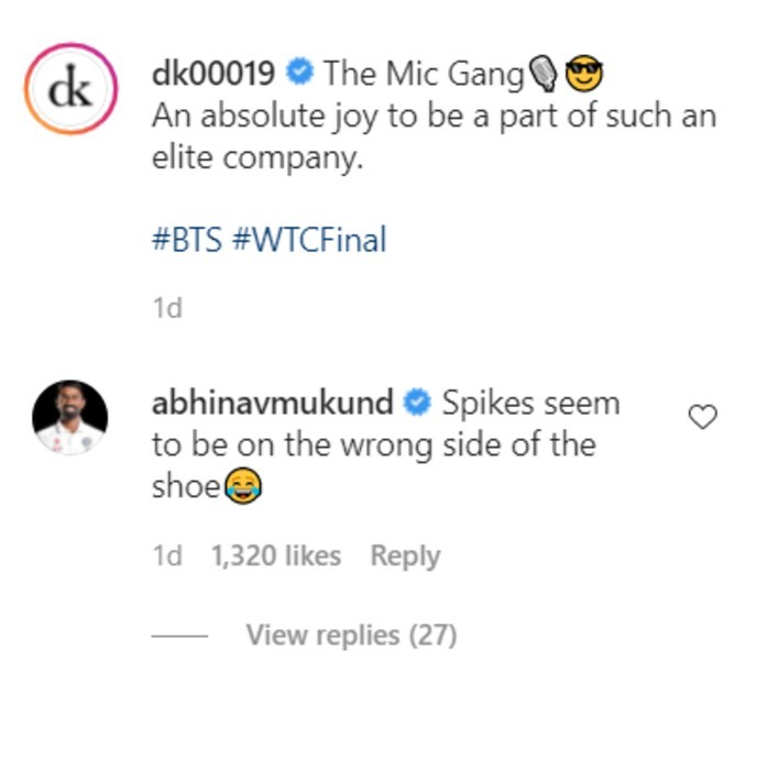 Abhinav Mukund's comment
