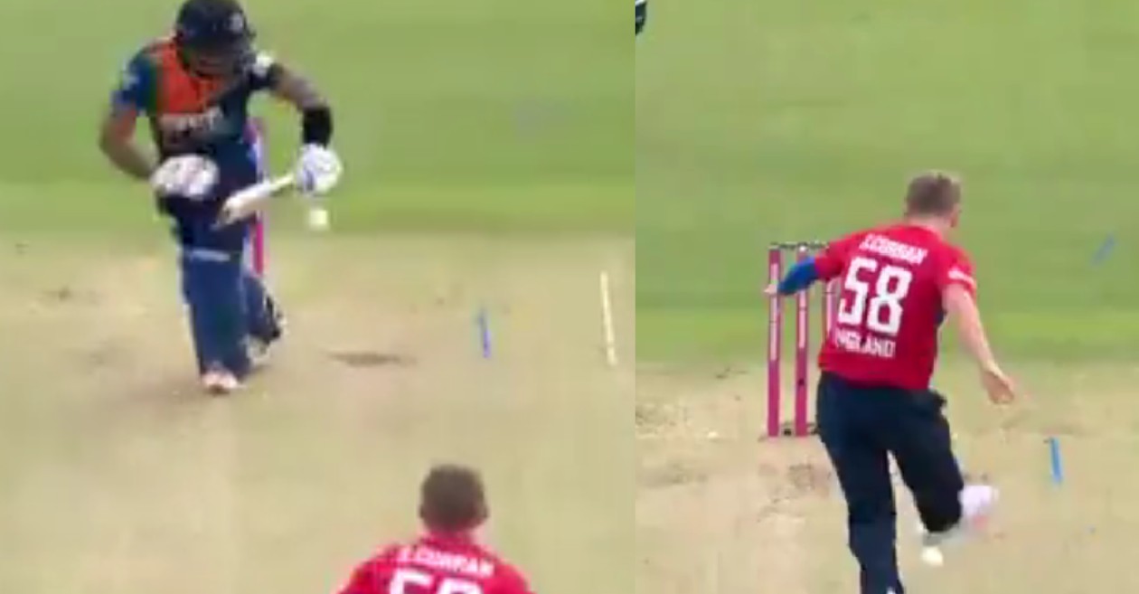 ENG vs SL: WATCH – Sam Curran displays his football skills to dismiss Danushka Gunathilaka