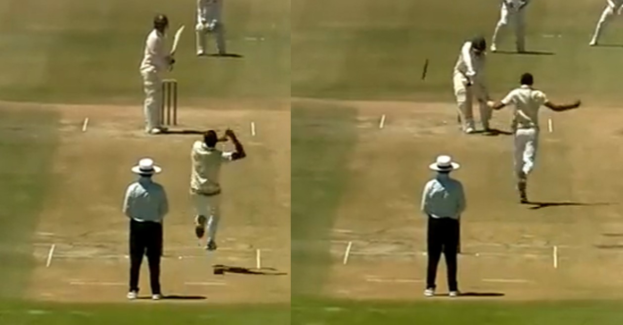 WATCH: Navdeep Saini sends Beuran Hendricks’ off stump for a walk during IND-A vs SA-A unofficial Test