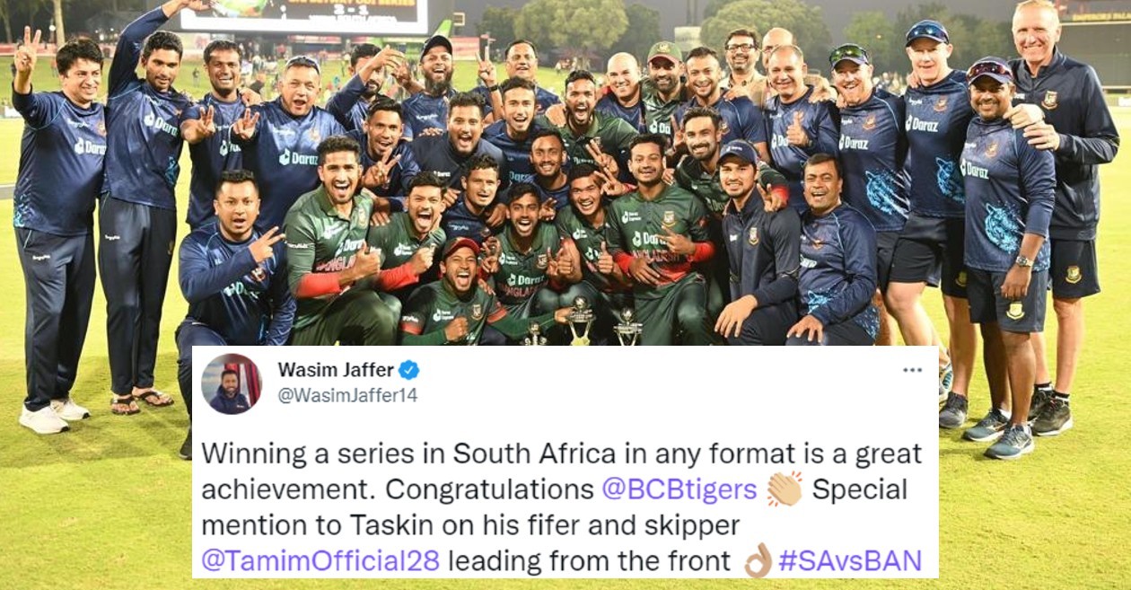 Twitter reactions: Taskin Ahmed’s 5-fer helps Bangladesh win historic series in South Africa