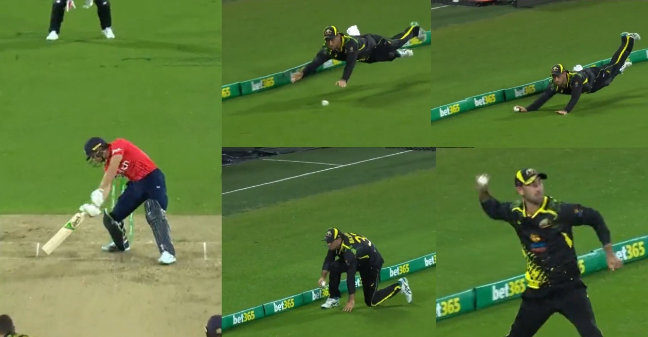 AUS vs ENG – WATCH: Glenn Maxwell’s jaw-dropping effort to save a certain boundary in 3rd T20I