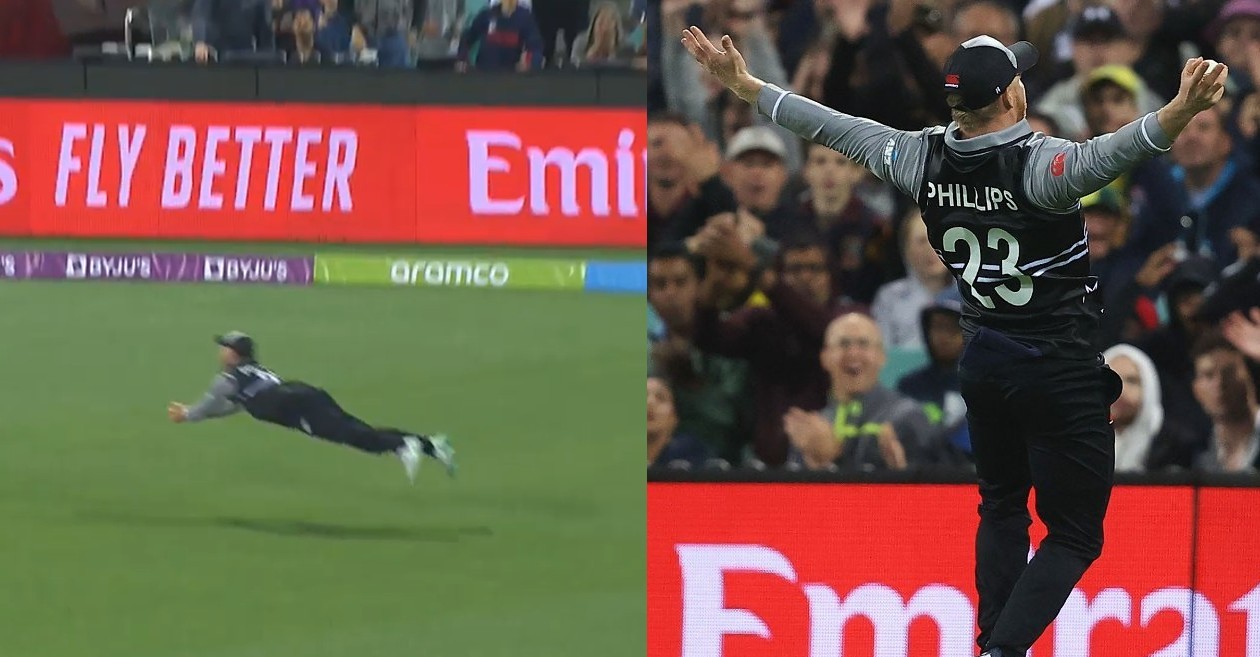 T20 World Cup 2022: WATCH – Glenn Phillips plucks a screamer to dismiss Marcus Stoinis in AUS vs NZ clash