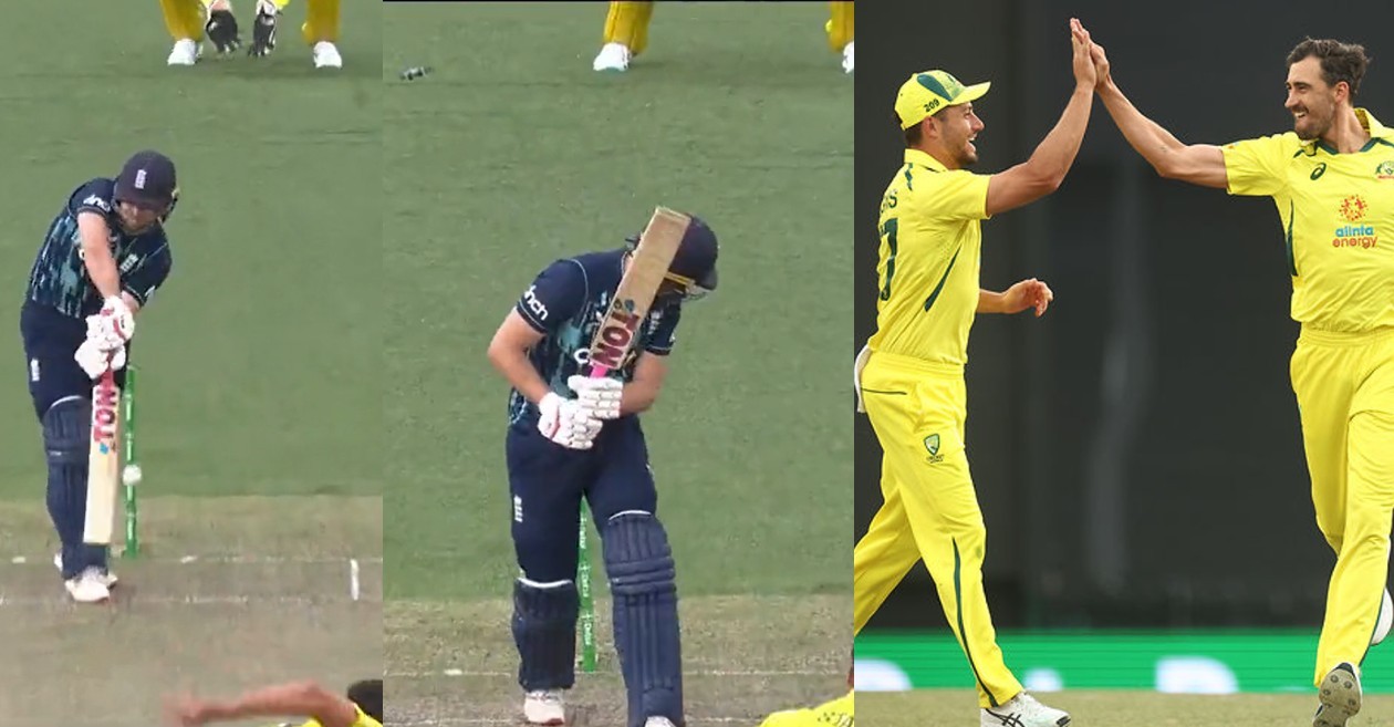 AUS v ENG: WATCH – Mitchell Starc cleans up Dawid Malan with a peach of a delivery in Sydney ODI