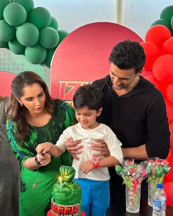 Sania Mirza, Izhaan Mirza Malik, Shoaib Malik