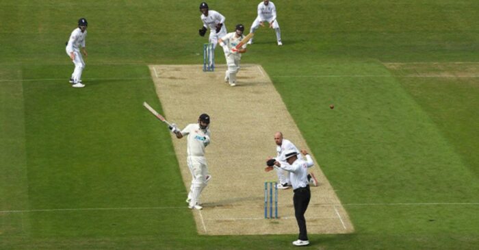 Henry Nicholls dismissed in a peculiar manner