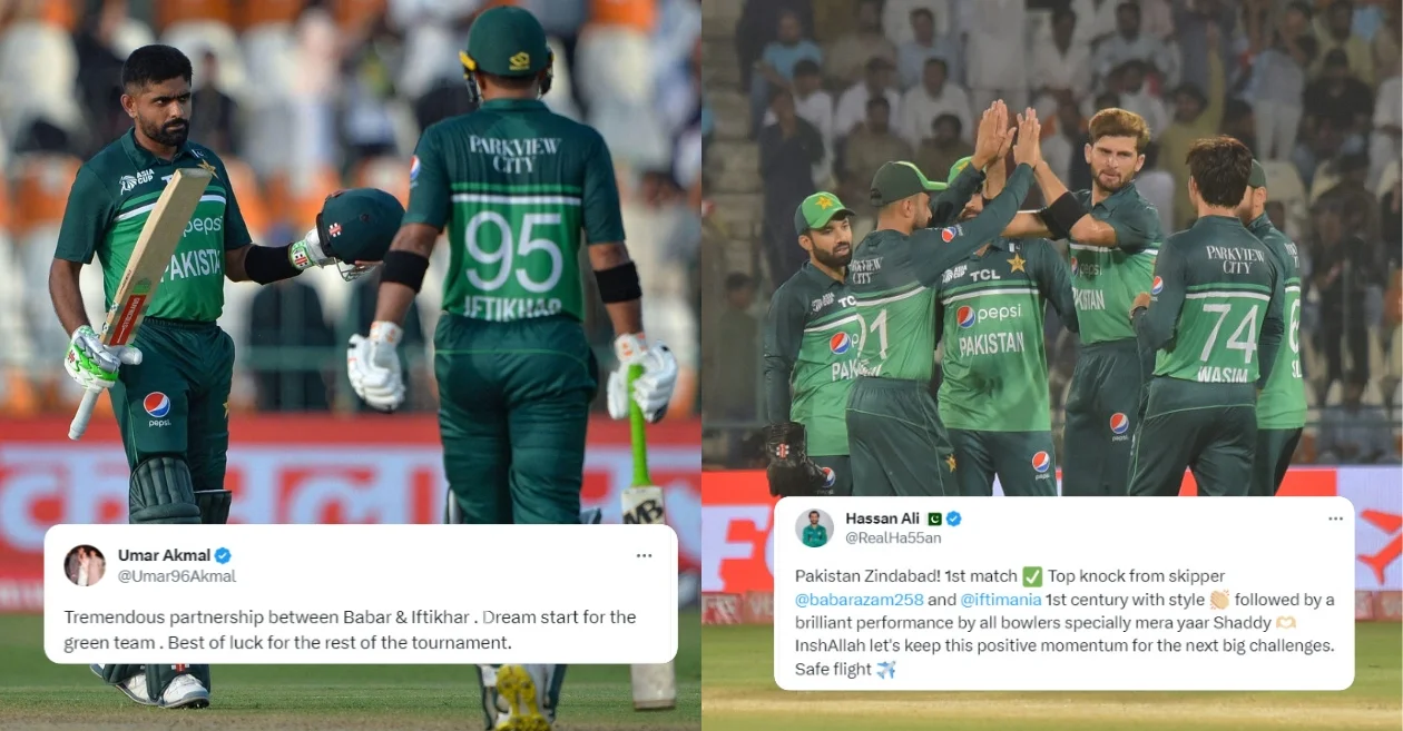 Twitter reactions: Babar Azam and Iftikhar Ahmed’s sensational tons propel Pakistan to a convincing victory over Nepal – Asia Cup 2023