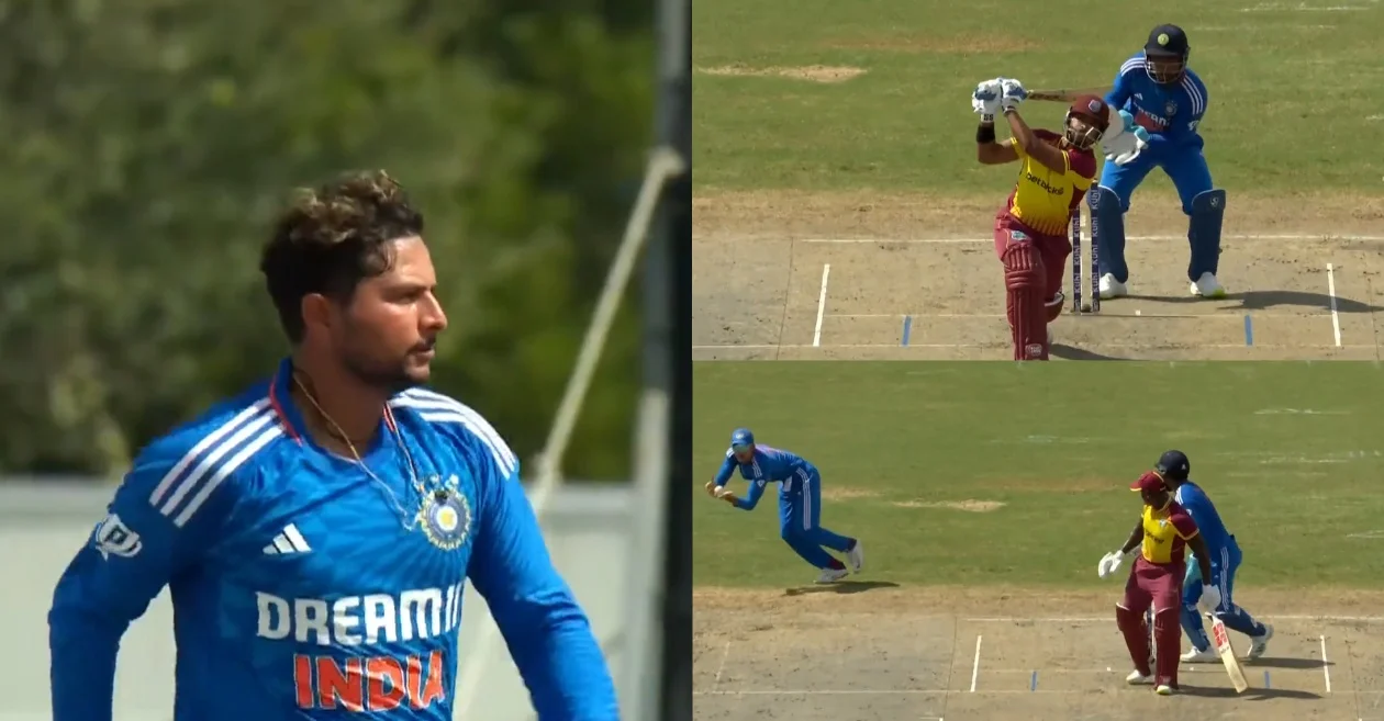 WATCH: Kuldeep Yadav strikes twice in a single over to dismiss Nicholas Pooran and Rovman Powell – WI vs IND, 4th T20I