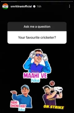 Smriti Irani Instagram story