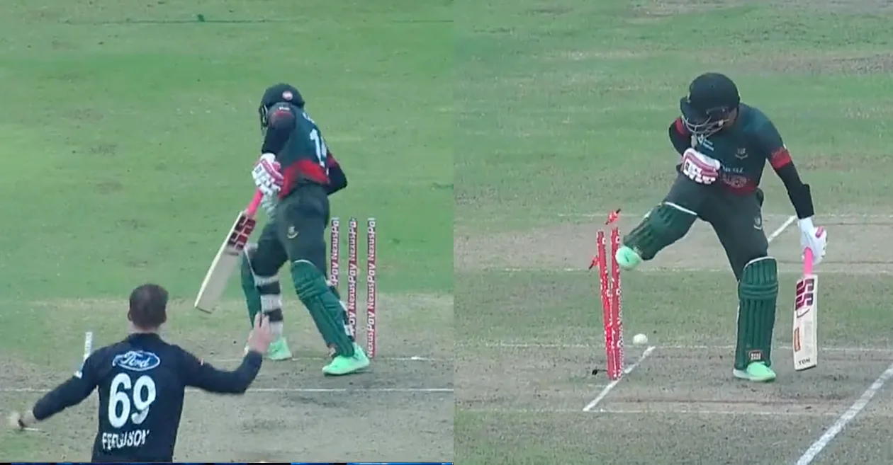 BAN vs NZ, WATCH: Mushfiqur Rahim’s football skills in vain as Lockie Ferguson strikes for New Zealand