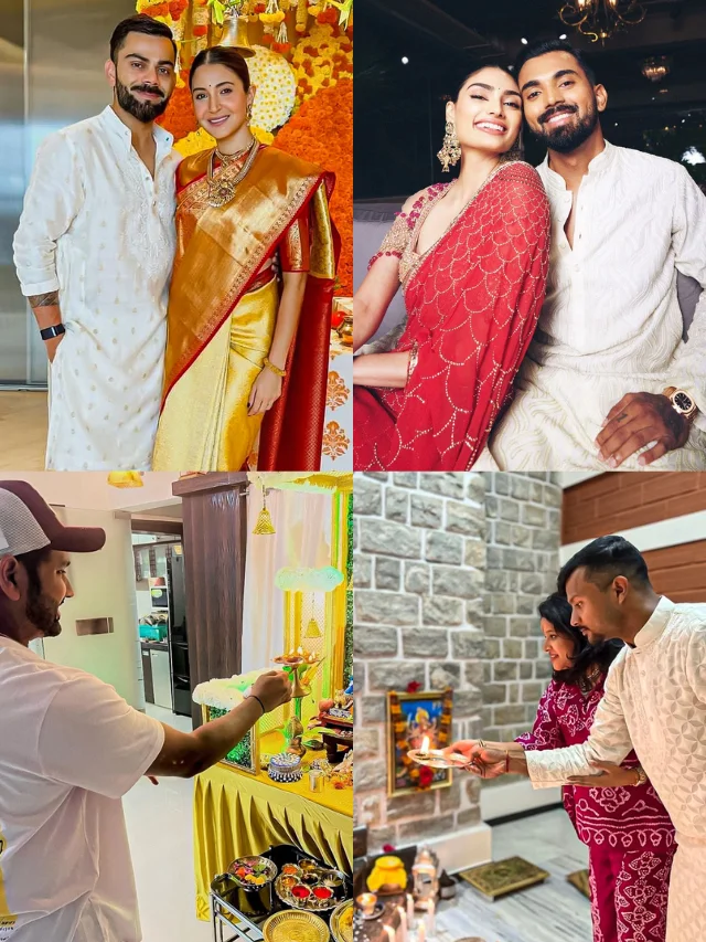 Cricket fraternity celebrates Ganesh Chaturthi with their families