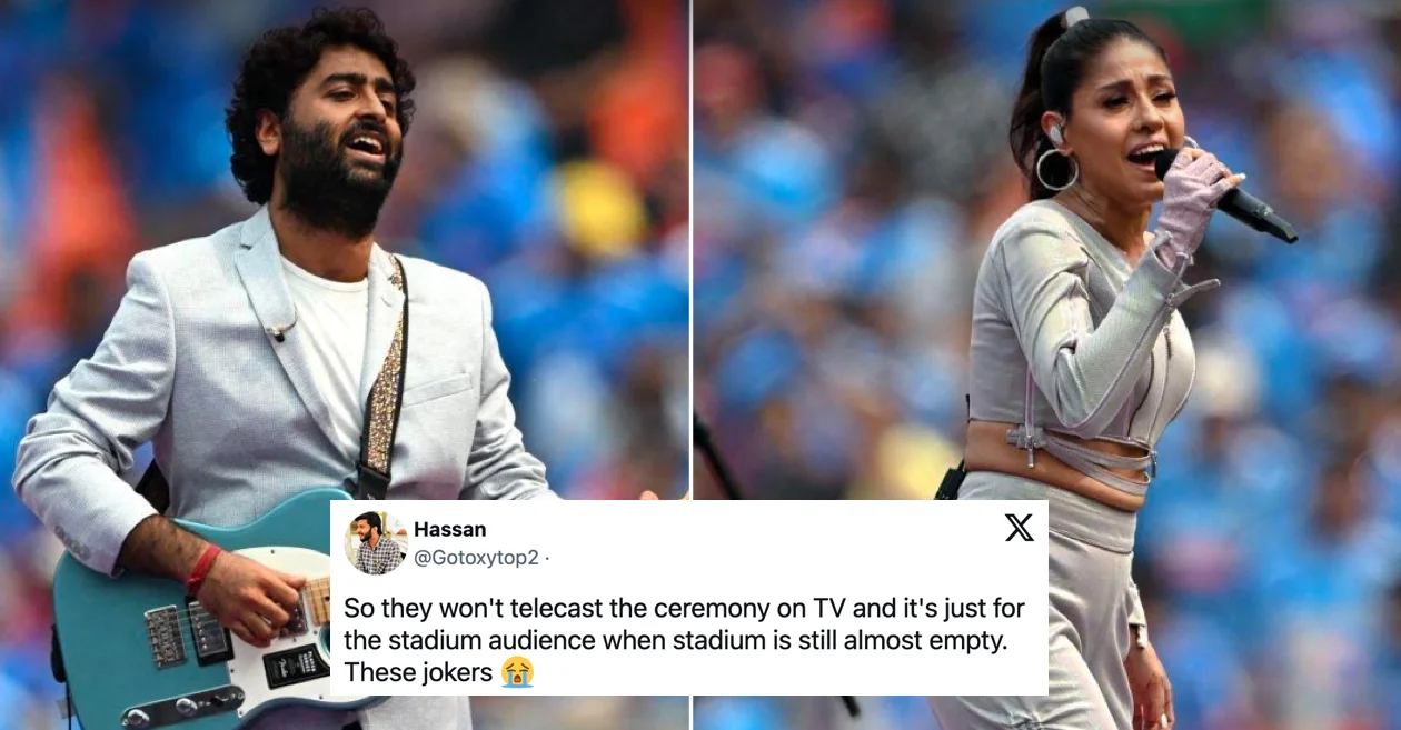 World Cup 2023: Netizens thrash BCCI for no telecast of pre-match musical ceremony | India vs Pakistan