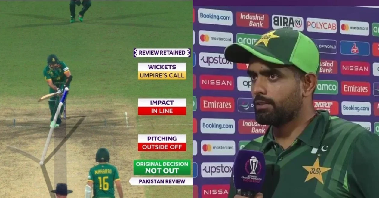 World Cup 2023: Pakistan skipper Babar Azam opens up on the controversial DRS call against South Africa