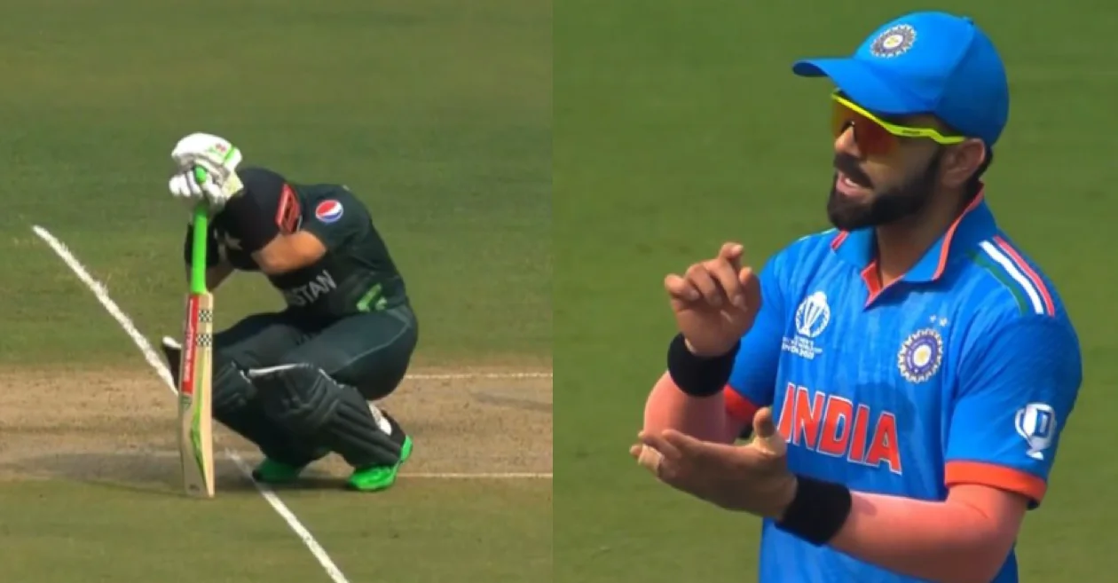World Cup 2023 [WATCH]: Virat Kohli takes a subtle dig at Muhammad Rizwan during India vs Pakistan clash