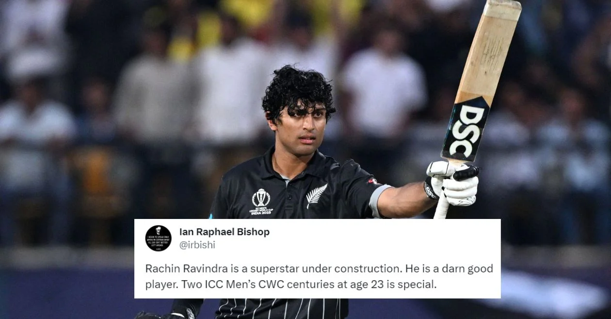 World Cup 2023: Fans go gaga as New Zealand’s Rachin Ravindra lights up Dharamsala with a brilliant century against Australia