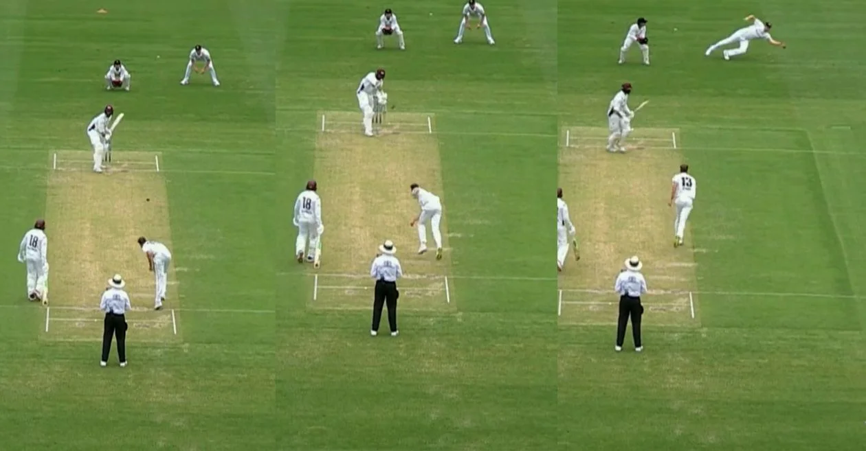 WATCH: RCB’s new recruit Cameron Green takes an extraordinary catch in Sheffield Shield 2023-24 match