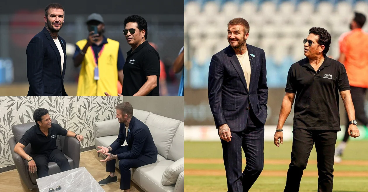 David Beckham and Sachin Tendulkar