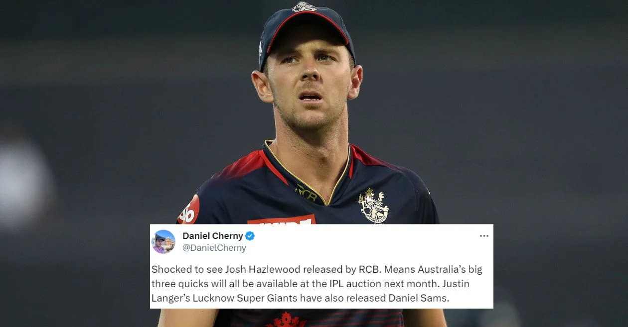 IPL 2024 Retention: Fans left stunned as RCB opts to release Josh Hazlewood ahead of the auction