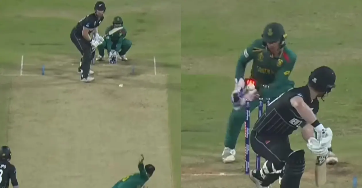 WATCH: Keshav Maharaj bowls an unbelievable delivery to dismiss James Neesham – NZ vs SA, ODI World Cup 2023