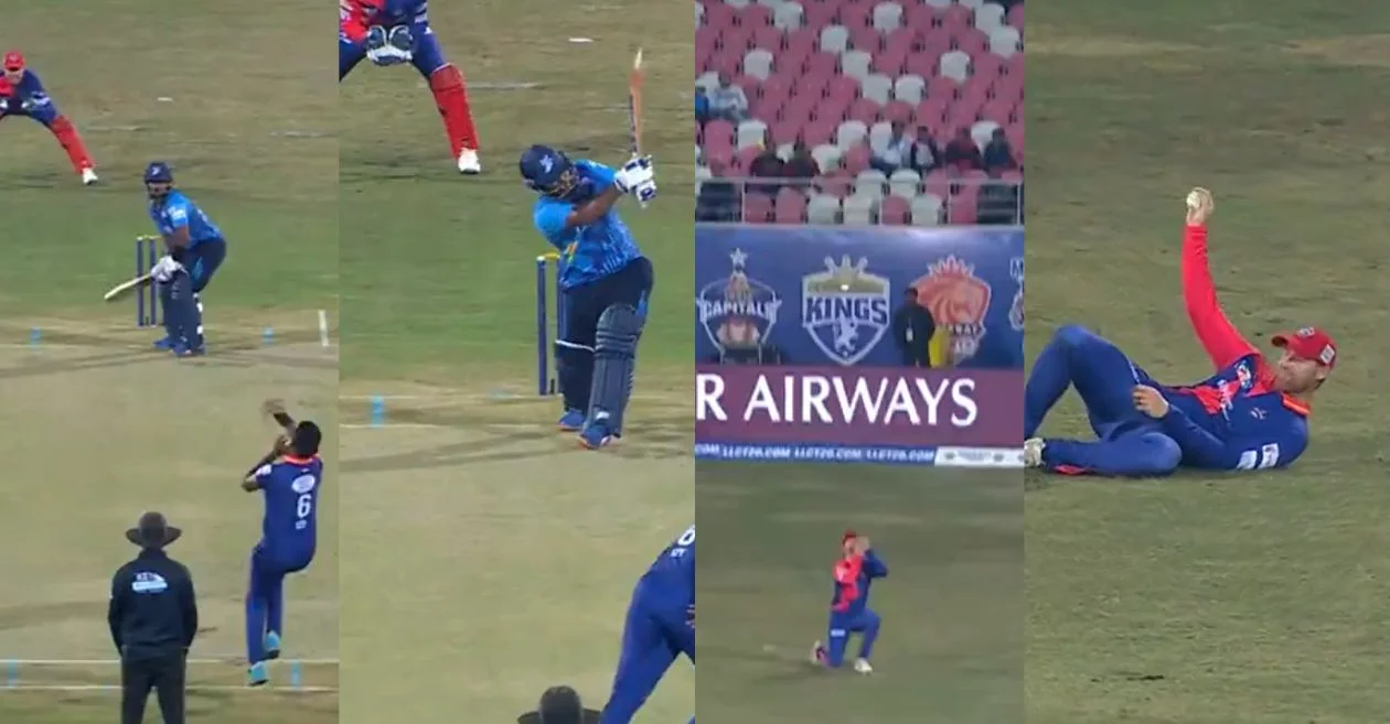 WATCH: Former South African cricketer Rusty Theron plucks a jaw-dropping catch in Legends League Cricket 2023