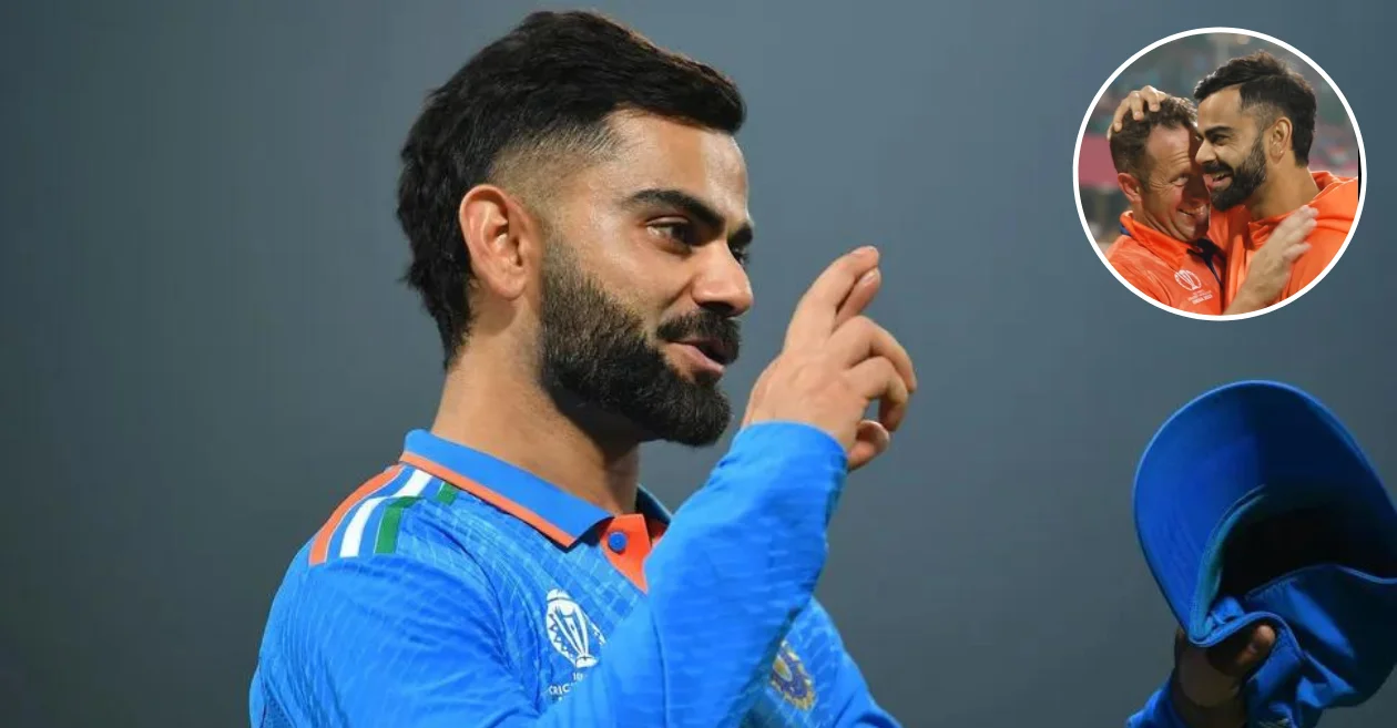 CWC 2023: Virat Kohli gifts his signed jersey to Netherlands’ Roelof Van der Merwe in a heartwarming gesture; video goes viral