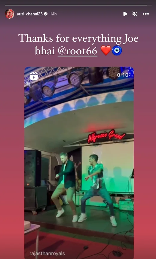 Yuzvendra Chahal Instagram story